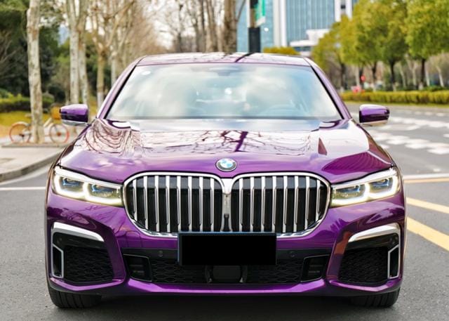 【卖宝马图片大全集】安徽小伙花119万买辆紫色宝马740，稀有行政版，等车八个月