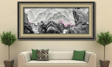 中式客厅沙发背景墙挂牡丹可以吗 中式客厅沙发背景墙挂什么画好