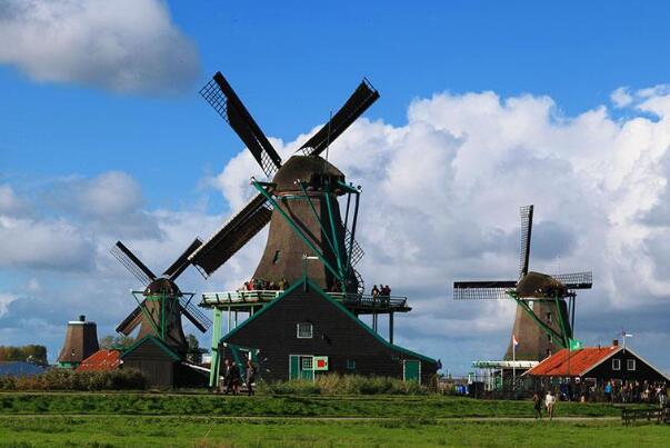 荷兰的风车景观 风车之国 置身童话世界 上千个风车