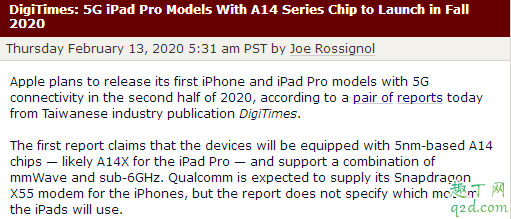 苹果什么时候出5gipad 苹果5g版iPad Pro配置怎么样
